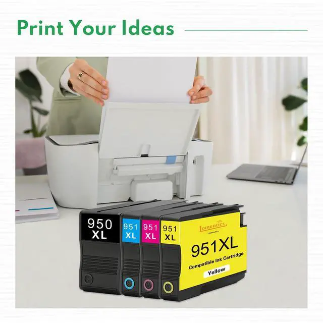 Alt view image 6 of 6 - 950XL and 951XL Ink Cartridges Combo Pack (BK/C/M/Y)-Replacement for HP Ink 950 951 Combo Pack 950XL 951XL Printer Ink Compatible for OfficeJet Pro 8100 8600 8610 8615 8620 8630 251DW 276DW Printer