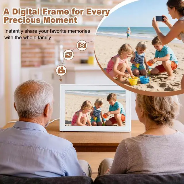 Alt view image 7 of 7 - 15.6 Inch Digital Calendar Wall Planner & Chore Chart, Smart WiFi Touchscreen Interactive Family Planner, Electronic Calendar for Family Schedules, Meal Planner & To-Do List, Wall & Desk Mountable