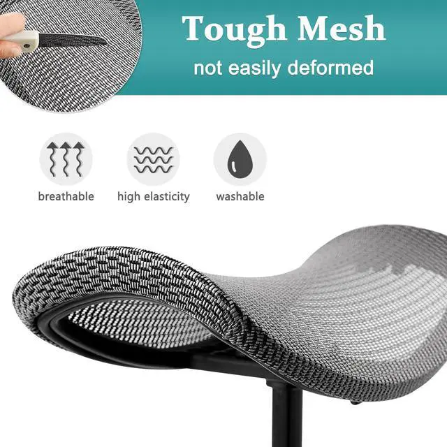Alt view image 5 of 6 - Footrest for Desk Adjustable Height 2-in-1 Function, Gray | Rotatable Ergonomic Under Desk Footrest Ottoman Stool Rolling Leg Rest for Home Office