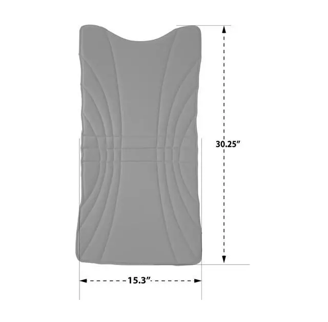 Alt view image 2 of 2 - Back Pad & Seat Cushion for Massage Chair | Foam Cushion | Nylon Fabric | One Size Fits All (Brown)