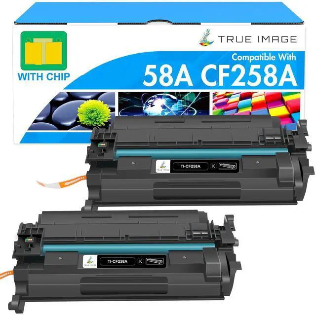 Main image of 58A Toner Cartridge Black CF258A 58X CF258X M428fdw with Chip Ink 2 Pack | Replacement for HP 58A CF258A with Chip for HP LaserJet Pro MFP M428fdn M428dw Pro M404n M404dn M404dw M404 M428 Printer