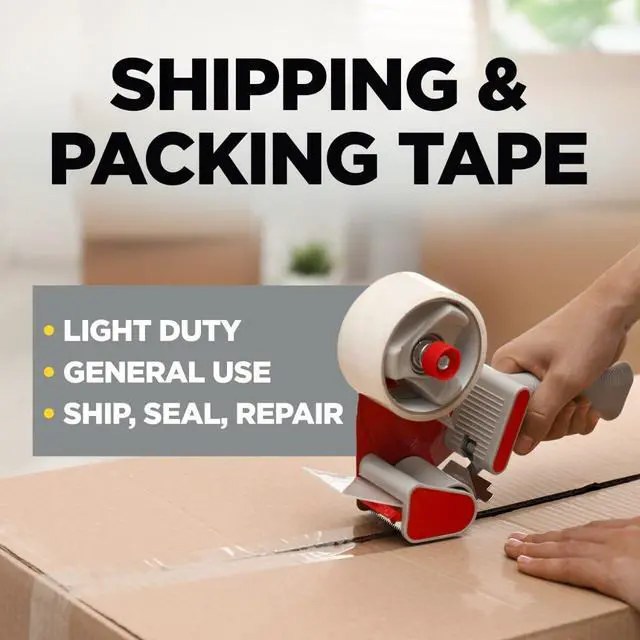 Alt view image 2 of 7 - Shipping Packaging Tape, 1.88" x 54.6 yd, 6 Rolls (3350-6) (Pack of 6)