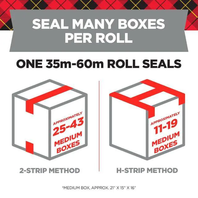Alt view image 3 of 7 - Shipping Packaging Tape, 1.88" x 54.6 yd, 6 Rolls (3350-6) (Pack of 6)