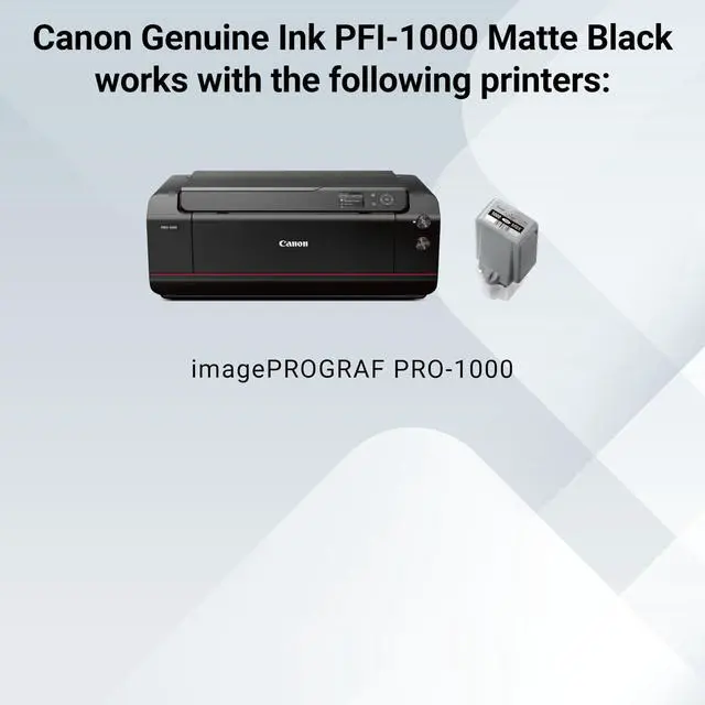Alt view image 5 of 5 - PFI-1000 Genuine Matte Black Ink Tank, Compatible with ImagePROGRAF PRO-1000 Printers