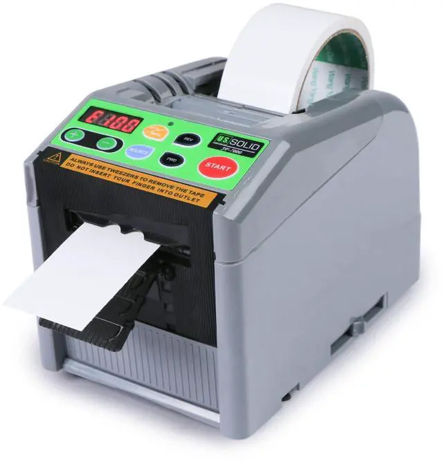 Main image of Automatic Tape Dispenser, Electric Ribbon Cutting Machine JF-7000, Tape Width 6-60mm Length 5-999mm, Adhesive Tape Cutter Upgraded Silicone Feed Wheel