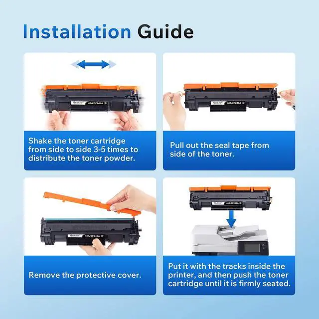 Alt view image 7 of 7 - 48A Toner Cartridge Replacement for HP 48A Toner Cartridge Black 4-Black | CF248A 248A High Yield Work for Pro M15w M16a M15a M16w MFP M31w M30w M29w Laser Printer