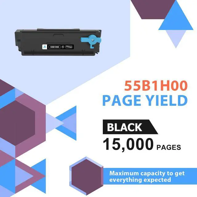 Alt view image 4 of 5 - 55B1H00 Black Toner Cartridge 55B1000 MS431 MX431 | Remanufactured for Lexmark MS431 MX431 Toner Cartridge MS431dw MX431adw MS331dn MS431dn MX331adn MX431adn MX432adwe Printer
