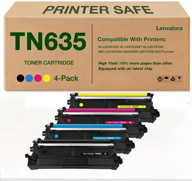 Main image of TN635 TN-635 Toner Cartridge Replacement for Brother TN635XL TN635 Toner Work for HL-L8430CDW HL-L8430CDWT HL-L8570CDW MFC-L8730CDW MFC-L8930CDW MFC-L8970CDW MFC-EX575 EX575 Toner Printers
