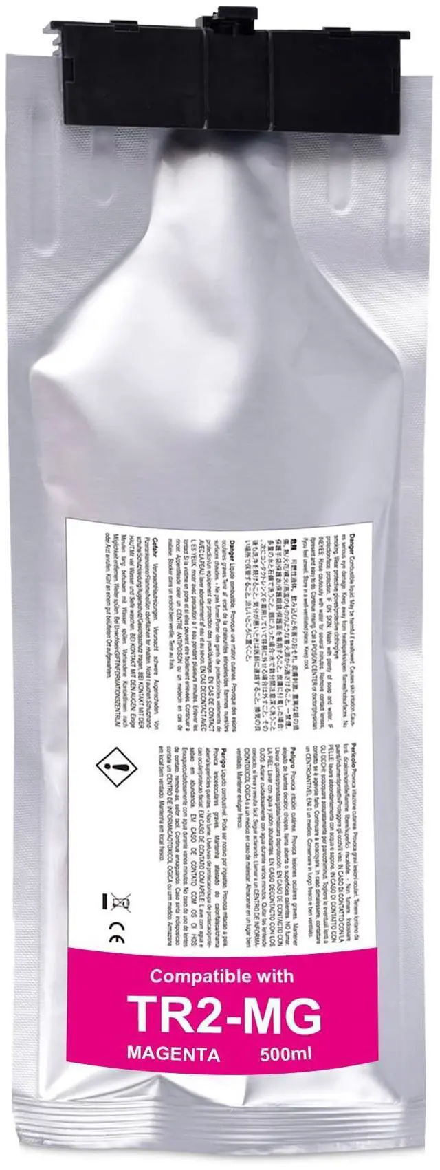 Main image of Compatible TR2 Ink Cartridge Replacement for Roland TrueVIS TR2 Ink TR2-MG for TrueVIS SG-540 SG2-540 SG2-640 SG3-540 VG-540 VG-640 VG2-540 VG2-640 VG3-540 VG3-640 Printers (1 Magenta, 500ML)