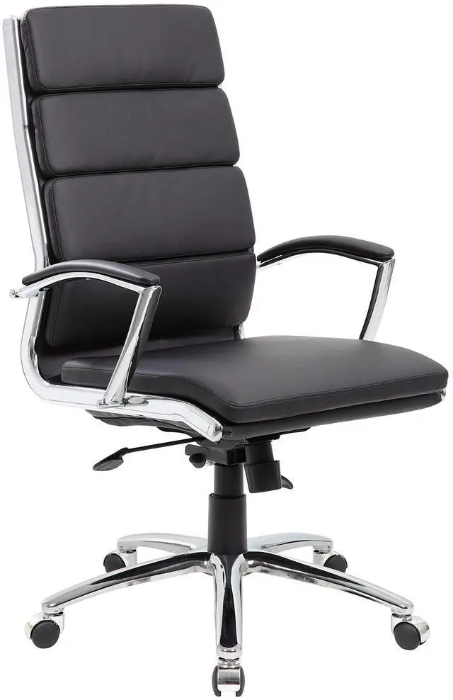Main image of CaressoftPlus Executive Chair, Traditional, Metal Chrome Finish (B9471-BK)