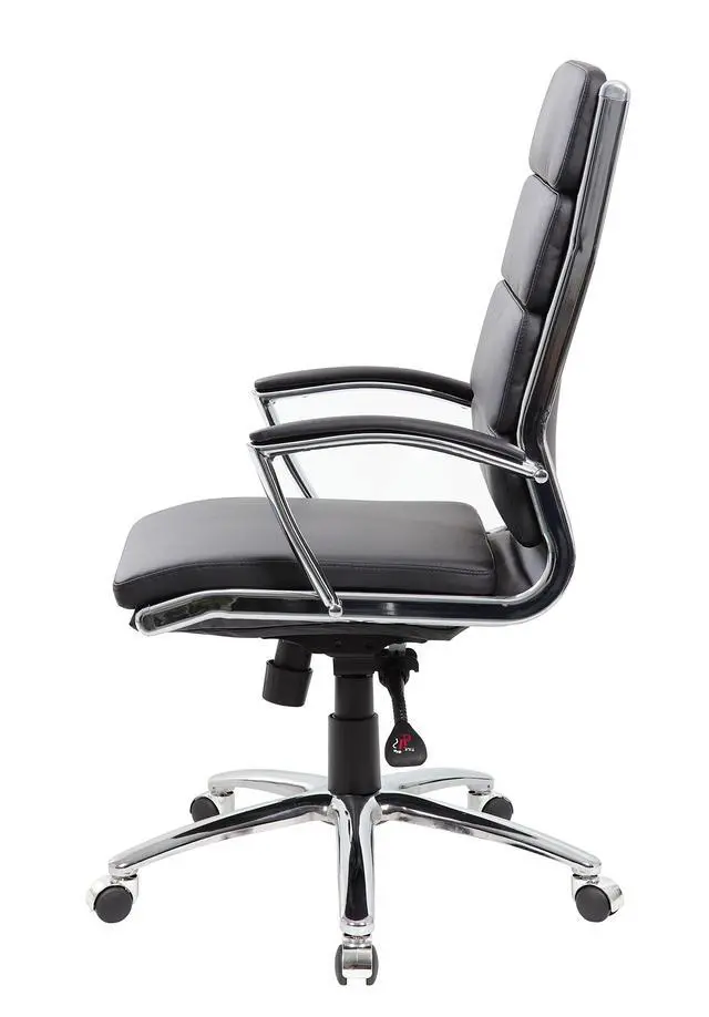 Alt view image 7 of 7 - CaressoftPlus Executive Chair, Traditional, Metal Chrome Finish (B9471-BK)