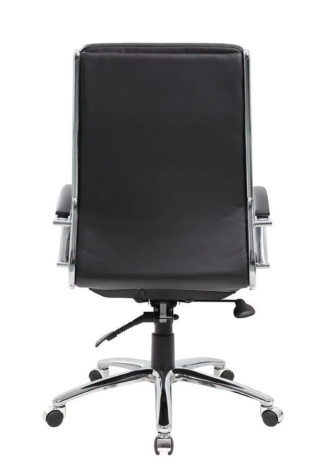 Alt view image 6 of 7 - CaressoftPlus Executive Chair, Traditional, Metal Chrome Finish (B9471-BK)