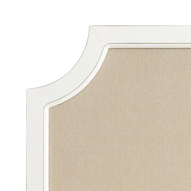 Alt view image 6 of 7 - Hogan Framed Scalloped Decorative Wall Pinboard; White; 24 x 36; Rustic Modern Farmhouse Bulletin Board for Wall Organization and Decorative Displays
