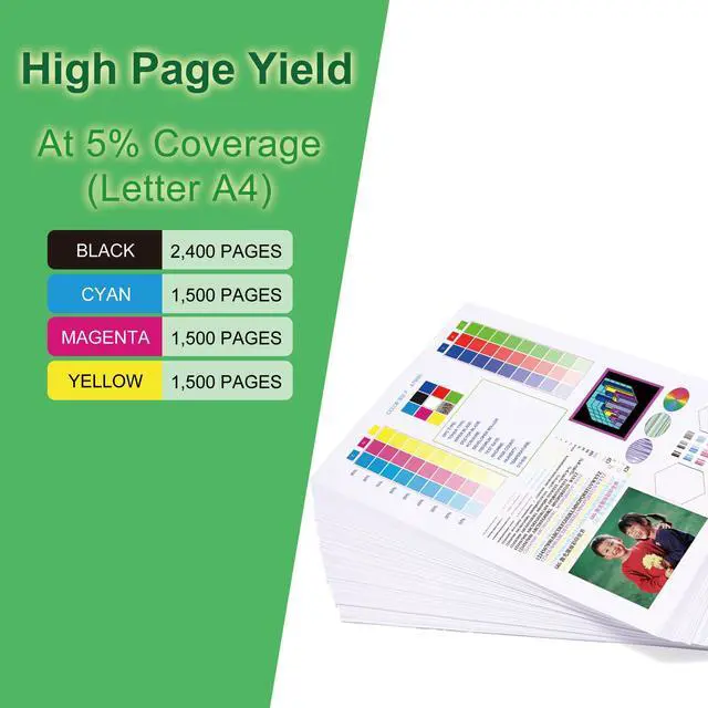 Alt view image 3 of 7 - 131 Toner Cartridges for Canon 131 MF8280Cw, MF624Cw, MF628Cw, LBP7110Cw | Compatible for Canon Color imageCLASS MF8280Cw, MF624Cw, MF628Cw, LBP7110Cw (Black,Cyan,Magenta,Yellow-4 Pack)