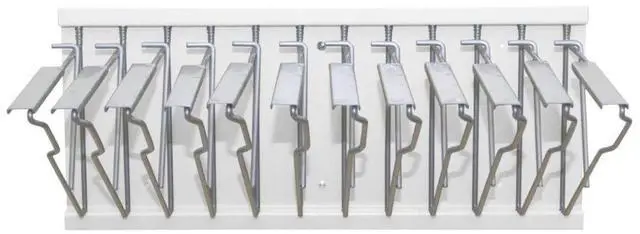 Main image of Adir Wall Mount Blueprint Rack - Blue Print Organizer, Poster Wall Mount Display, Map Storage Holder with 12 Pivot Brackets - Plan Rack for Office (Without Blueprint Clamps)