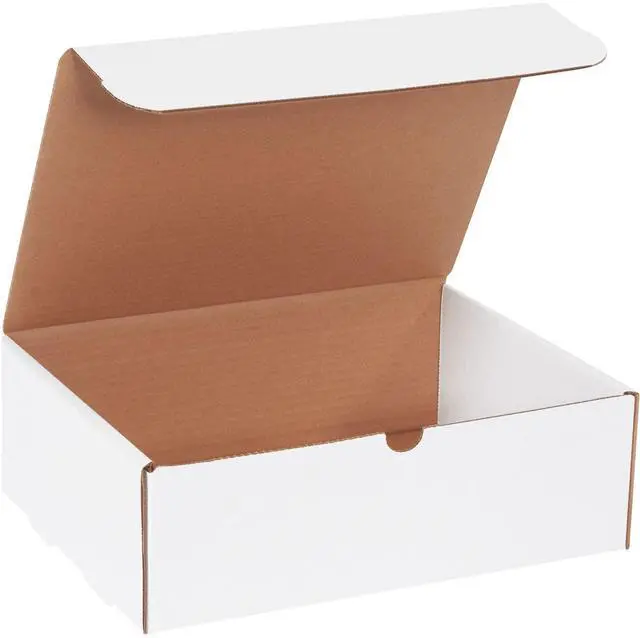 Main image of Aviditi White Corrugated Corrugated Cardboard Mailing Boxes, 10" x 7" x 4",Pack of 50, Crush-Proof, for Shipping, Mailing and Storing