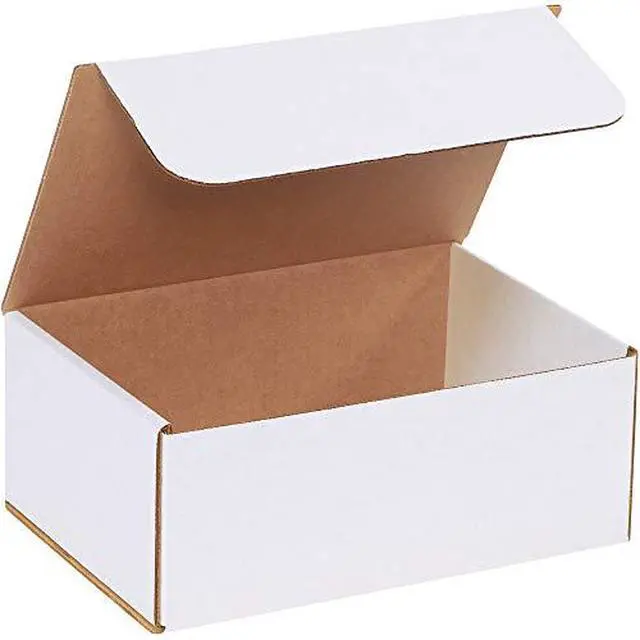 Alt view image 3 of 4 - Aviditi White Corrugated Corrugated Cardboard Mailing Boxes, 10" x 7" x 4",Pack of 50, Crush-Proof, for Shipping, Mailing and Storing