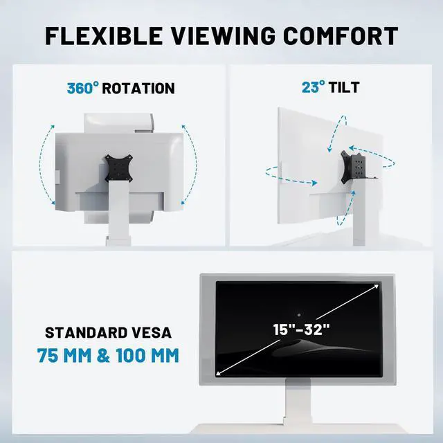 Alt view image 6 of 7 - Electric Standing Desk Converter 28" Wide, Height Adjustable Desk Riser, Computer Workstation, Sit-Stand Convertor for Home, Office, School (White, 1 Arm Included)