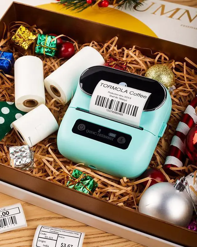 Alt view image 6 of 6 - M220 Label Maker, 3 Inch Bluetooth Thermal Label Printer for Barcode, Address, Labeling, Mailing, File Folder Label, Label Maker Machine with 3 Rolls of Labels