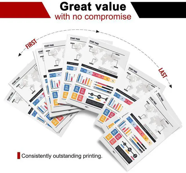 Alt view image 5 of 7 - 4 Pack 054 Toner Cartridge Set: Compatible 054 CRG-054 with chip Replacement for Canon 054 MF642Cdw MF644Cdw LBP622Cdw LBP623Cdw MF641Cdw Printer (BK/C/M/Y)