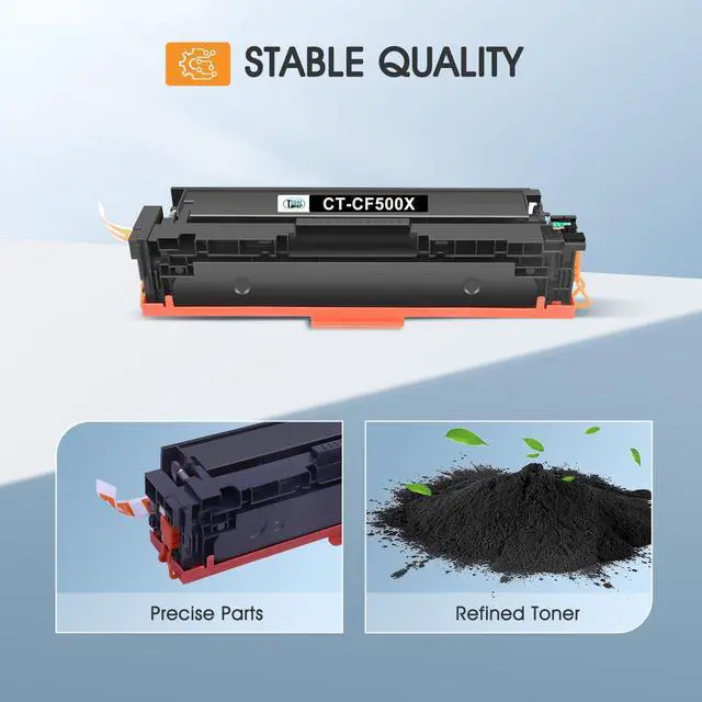 Alt view image 4 of 6 - 202X 202A Black High Yield Toner Cartridges: Compatible Replacement for HP 202X CF500X 202A CF500A Color LaserJet Pro MFP M281fdw M281cdw M281fdn M254dn M254nw M281 M254 Toner Printer (2 Pack)