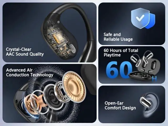 Alt view image 4 of 7 - AI Translation Earbuds Real Time, 144 Language Translator Earbuds with APP Compatible with iOS & Android, Bluetooth Headphones Translating Device for Travel Business and Learning - Black