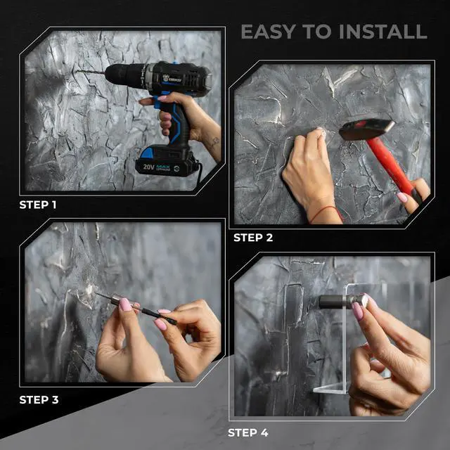 Alt view image 6 of 6 - Acrylic Brochure Holder Wall Mount - Aesthetic Design, Optimized Shape, Pamphlet Holder Wall Mount - Perfect for Flyer Stand, Wall Brochure Holder - (Pack of 4)