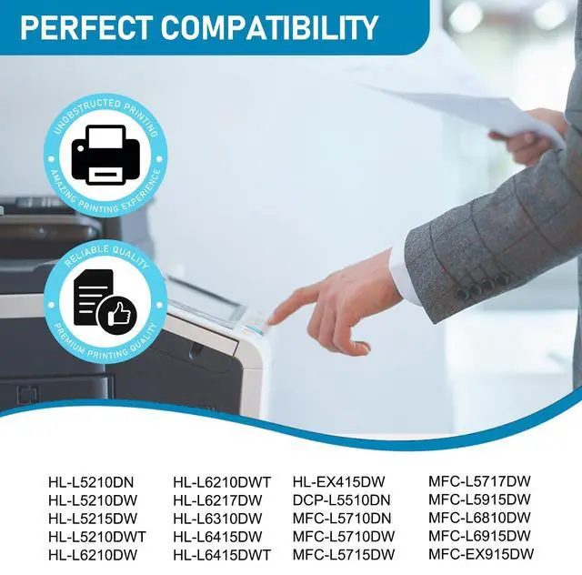 Alt view image 2 of 5 - TN920XL Toner Cartridge Compatible for TN920 TN-920XL TN920XXL MFC-L5915DW Toner Cartridges for HL-L6210DW HL-L6310DW HL-L5210DN HL-L5210DW HL-L5210DWT MFC-L5710DW(2Pack, Black)