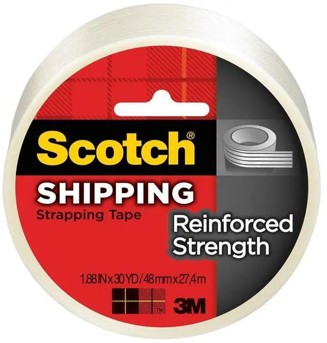 Main image of Scotch Reinforced Strength Shipping Strapping Tape, 1.88-Inch x 30-Yards, 6-Pack (8950-30)