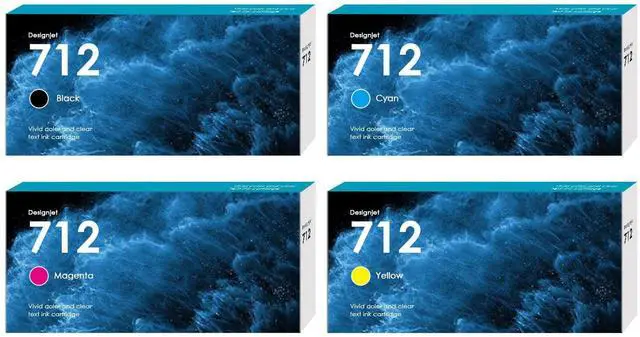 Main image of 712 Ink Cartridges Replacement for HP 712 Ink Cartridges Combo Pack for DesignJet T650 T630 T230 T250 T210 & Studio Plotter Printer