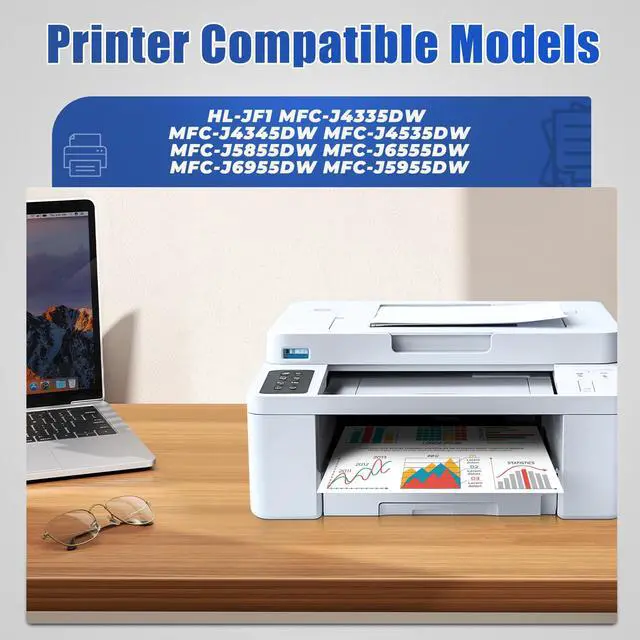Alt view image 2 of 7 - LC406XL Ink Cartridges High Yield with MFC-J4335DW MFC-J4345DW Printer for Brother LC406 LC406XL Ink Cartridges, 4-Pack, for MFC-J4335DW MFC-J4345DW MFC-J4535DW MFC-J5855DW MFC-J6555DW MFC-J6955DW