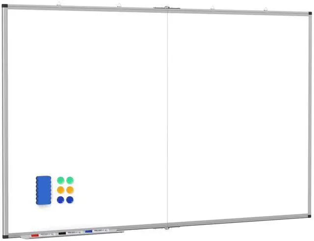 Main image of 60x36 Large Whiteboard for Wall, Magnetic Dry Erase Board for Home Office | Smooth Magnetic Surface, Easy Erasing, Aluminum Frame, ABS Corners, Marker Tray and Mounting Hardware for Office and School