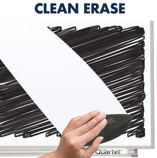 Alt view image 3 of 7 - Matrix Modular Magnetic Whiteboard, 23" x 23", Includes Tray and Marker, Silver Aluminum Frame (M2323)