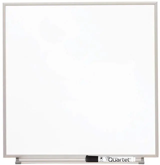 Main image of Matrix Modular Magnetic Whiteboard, 23" x 23", Includes Tray and Marker, Silver Aluminum Frame (M2323)