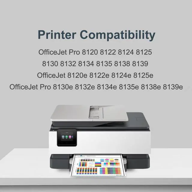 Main image of 923XL 923 923e Ink Cartridges Replacement for HP 923XL Ink Cartridges for OfficeJet Pro 8130e 8132e 8135e 8138e 8139e 8125 8130 8135 8120 8120e Printer (BK C M Y 4-Pack)