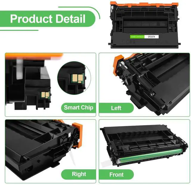 Alt view image 5 of 7 - Compatible Toner Cartridge Replacement for HP 37X CF237X 37A CF237A for HP Enterprise M608 M609 M608n M608dn M608x M609x MFP M631 M632 M633 Printer (Black, 2-Pack)