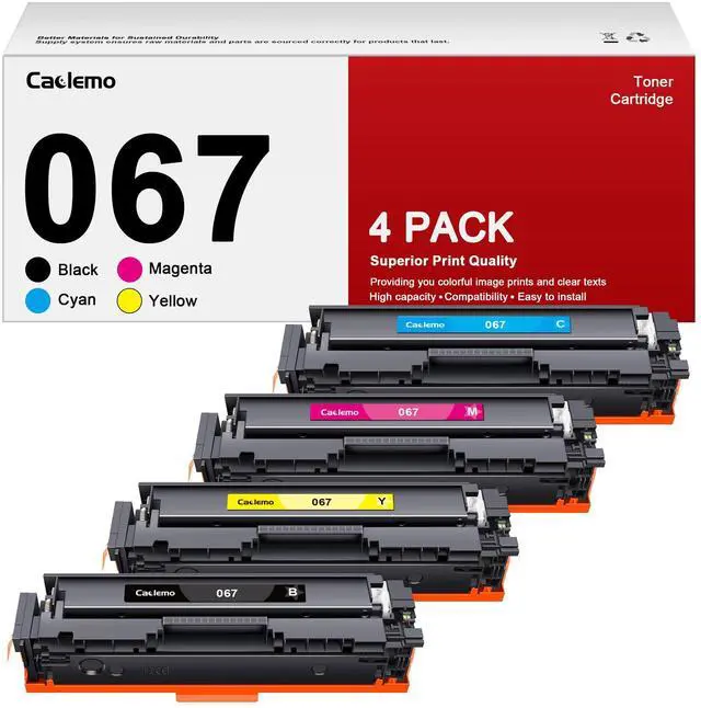Main image of 067 Toner Cartridge Compatible for Canon 067 Toner Cartridge Set for Canon 067 067H Toner Work with Canon ImageCLASS MF654Cdw LBP632Cdw MF656Cdw MF653Cdw LBP633Cdw Printer, 4 Packs of 067 Toner