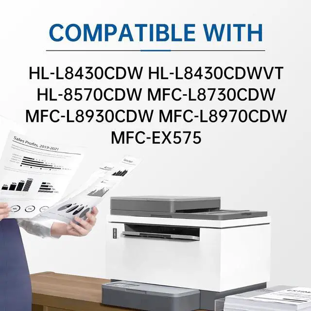 Alt view image 2 of 7 - TN635XL Toner 4-Pack Work for Brother MFC-L8930CDW/HL-L8430CDW Series | Compatible: MFC-L8930CDW, HL-L8430CDW, HL-L8430CDWT, HL-L8570CDW, MFC-L8730CDW, MFC-L8970CDW, MFC-EX575