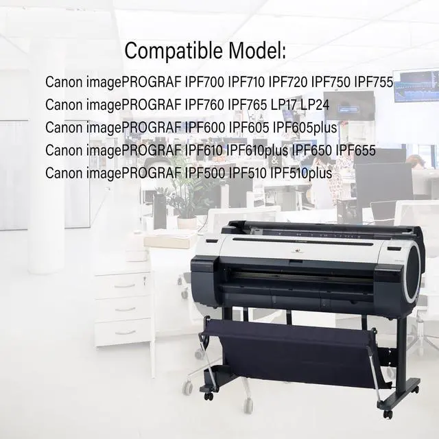 Alt view image 3 of 4 - PFI-102 Compatible for Canon PFI-102MBK PFI-102BK PFI-102C PFI-102M PFI-102Y Ink Tank for Canon IPF500 IPF600 IPF605 IPF610 IPF650 IPF700 IPF710 IPF720 Printer 6-Pack 130ML