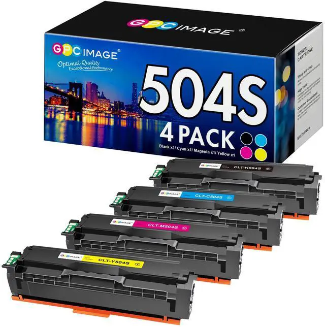 Main image of Compatible Toner Cartridge Replacement for Samsung CLT-K504S CLT-504S 504 504S for Samsung Xpress C1860FW C1810W SL-C1860FW SL-C1810W CLX-4195FW CLP-415NW (Black Cyan Yellow Magenta, 4 Pack)