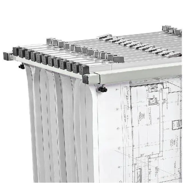 Alt view image 7 of 7 - Adir Mobile Blueprint Storage Rack - Adjustable and Portable Vertical Blueprint Holder for Plans, Maps, Posters and Drawings. File Organizer Stand for Home, Office and Construction Sites