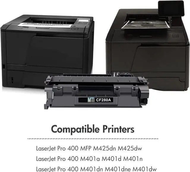Alt view image 2 of 4 - Magnetic Ink Cartridge Replacement for HP 80A CF280A LaserJet Pro 400 Printers