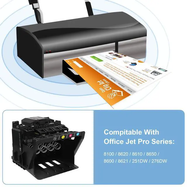 Alt view image 2 of 6 - HP 950 951 Printhead HP Officejet Pro 8100 8600 276dw 251dw 8610 8621 8620 Color Printer Print Head