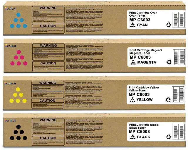 Main image of MP C6003 Toner Cartridges High Yield 841849 841851 841852 841850 Toner Replacement for Ricoh Aficio MP C6003 MP C4503 MP C5503 MP C4504 MP C4504ex MP C5504 MP C6004 MP C6004ex MP C6503 Printer
