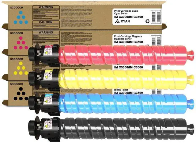 Main image of High Capacity IMC3000 IMC3500 Toner Cartridge Replacement for Ricoh 842251 842252 842253 842254 Toner Cartridges Compatible for Ricoh Lanier Savin IM C3500 IM C3000 Printer