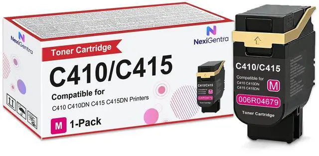 Main image of C410 Toner Cartridge 006R04679 Magenta Toner Cartridges Compatible for Xerox Genuine C410 C410DN C415 C415DN Printers Series Standard Capacity 2,000 Pages 1-Pack Magenta