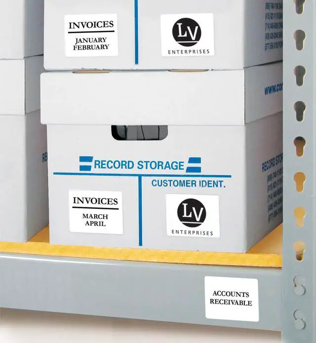 Alt view image 7 of 7 - ID Labels, Sure Feed Technology, Permanent Adhesive, 2" x 2-5/8", 5 Packs (6572)