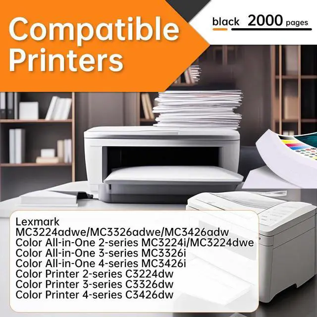 Alt view image 2 of 7 - C3210K0 High-Yield Toner Cartridge (1-Pack, Black) | Replacement for Lexmark C3224, C3326, C3426, MC3224, MC3326, MC3426 Printer