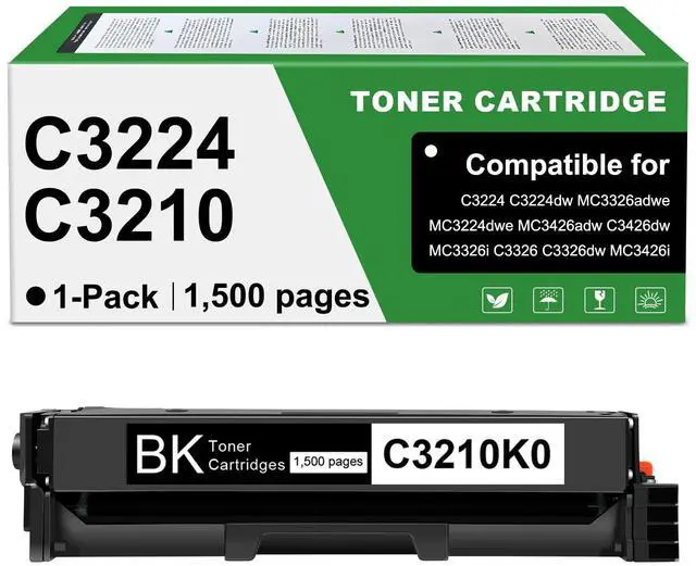 Main image of C3210K0 MC3224 Toner Cartridges Compatible for Lexmark C3224 C3326 Toner Cartridge C3210K0 for C3210 C3326 C3426 MC3224 MC3326 MC3426 Laser Printers (BK)