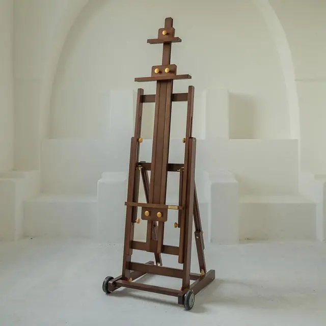 Main image of PRO Assembly-Free Art Easel - Professional Artist Easel with Wheels - Beech Wood Large Easel for Painting Canvas Up to 77"
